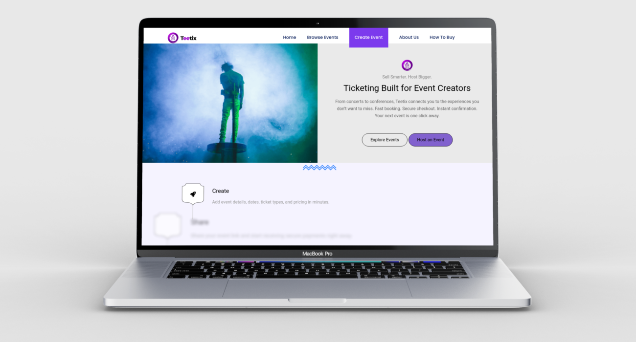 minimalistic-macbook mockup of teetix