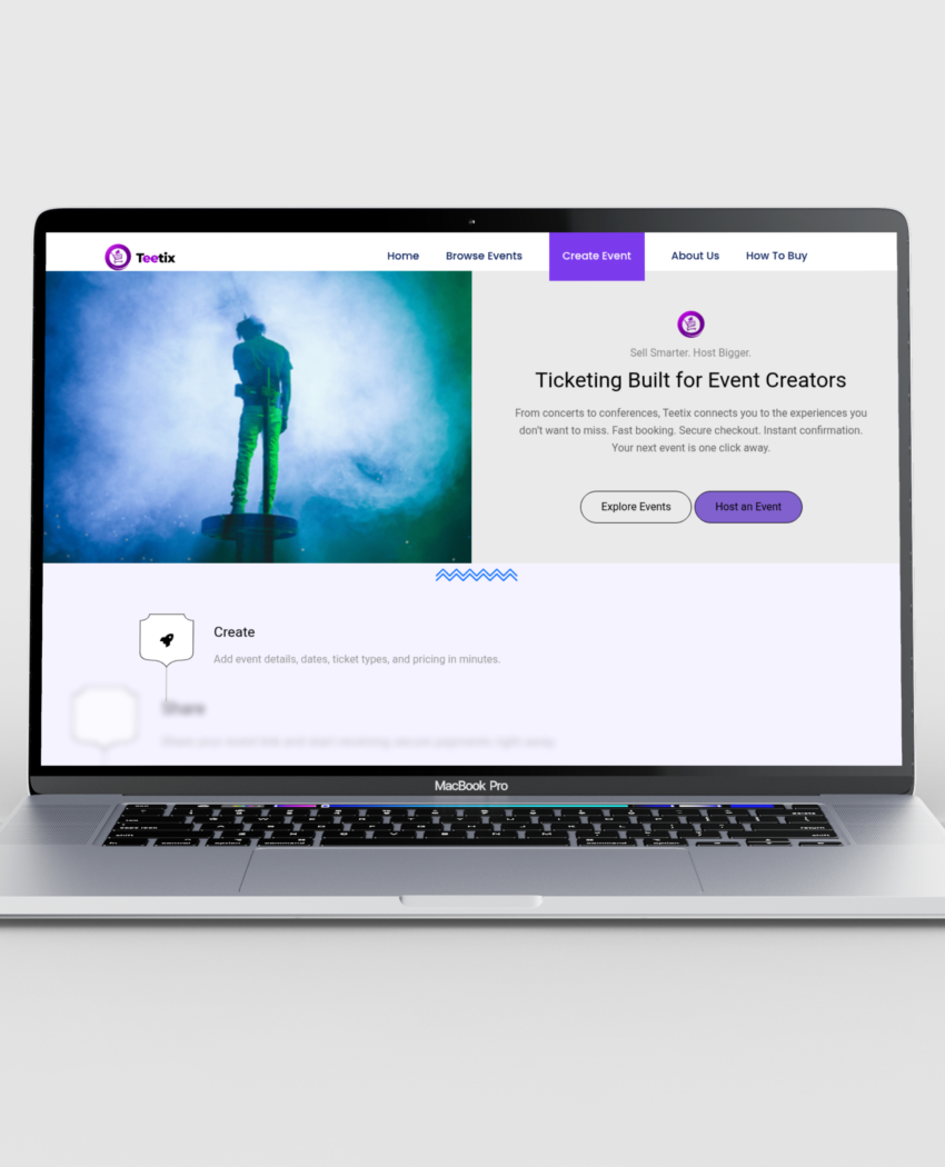 minimalistic-macbook mockup of teetix